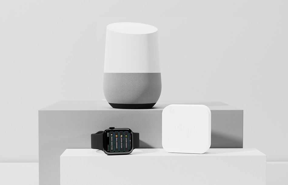 Plejd styrning google home