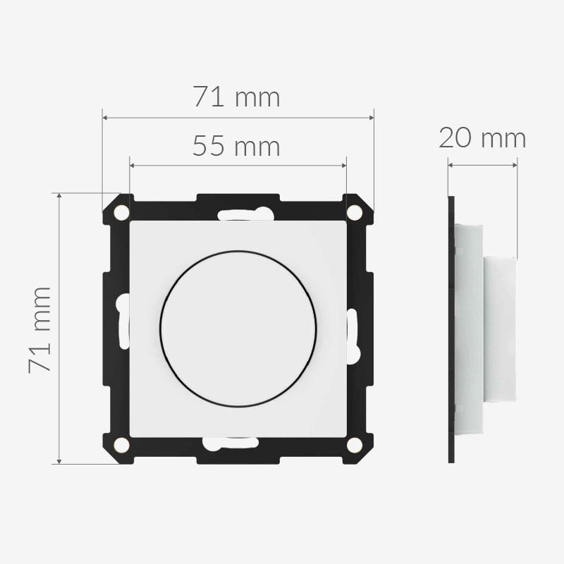 Plejd vridknapp dimensions