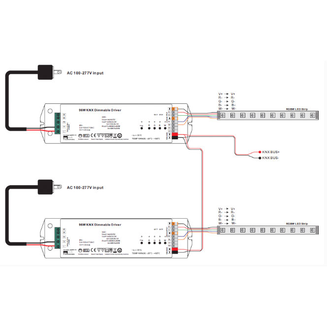 Drivdon 24v 96 knx rgbw ritning